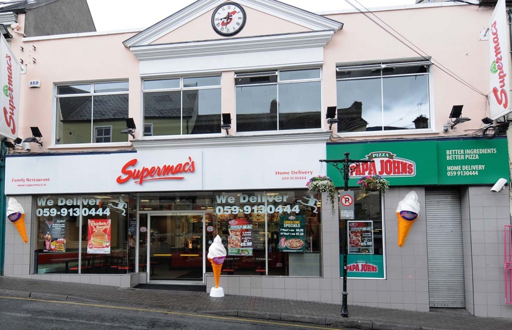 Supermac's Family Restaurant & Papa John's Pizza | Eating out Carlow - Carlow Tourism