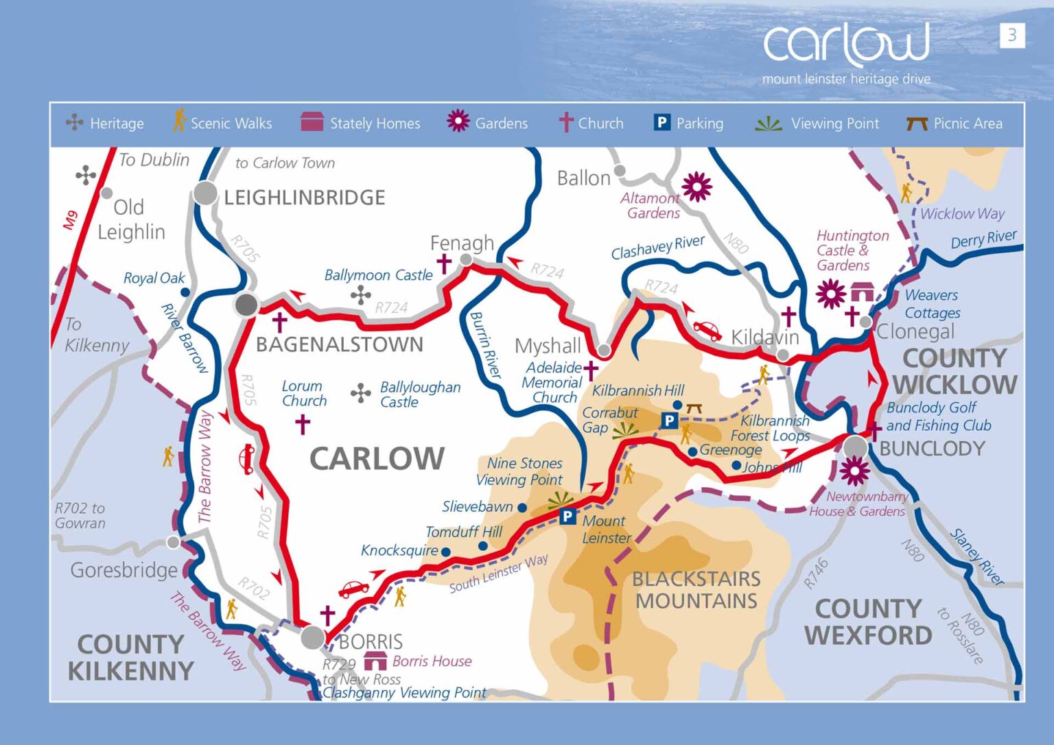 Mount Leinster Heritage Drive Carlow Tourism