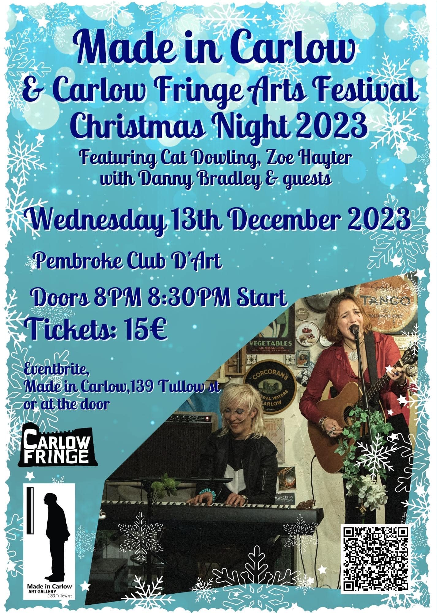 Made in Carlow & Carlow Fringe Arts Festival Christmas Night 2023