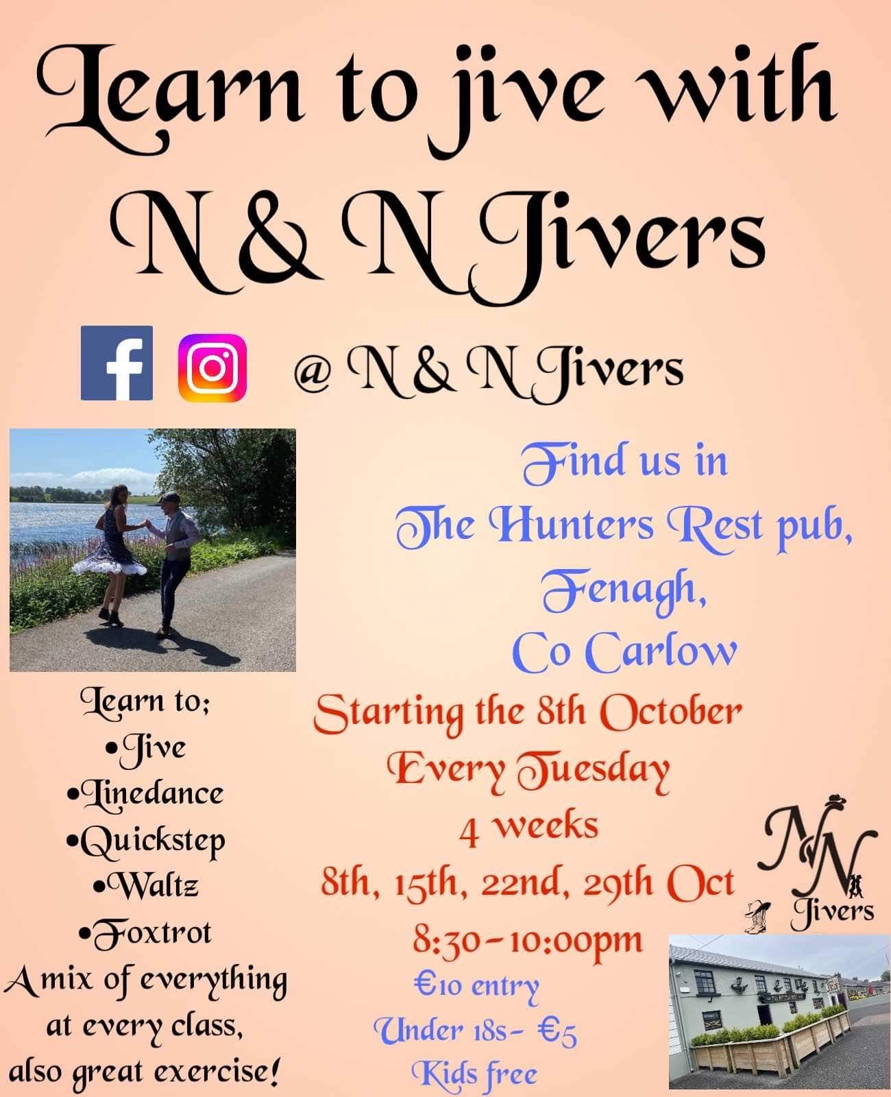 Learn to Jive with J & J Jivers at Hunters Rest Pub